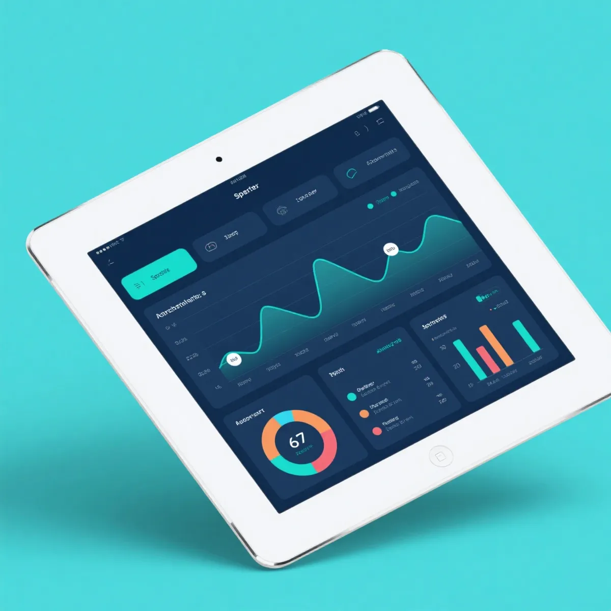 數據儀表板示意