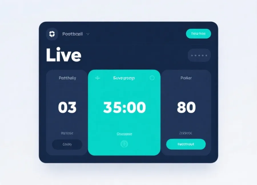 即時比分卡片設計示意