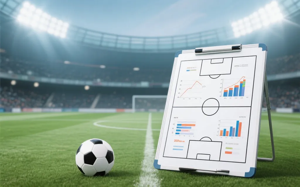 战术板与数据图叠加在球场背景上，表现用数据评估出线门槛